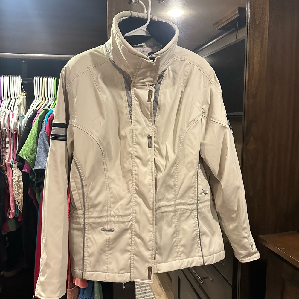 Spyder cream ski winter jacket size ladies 14